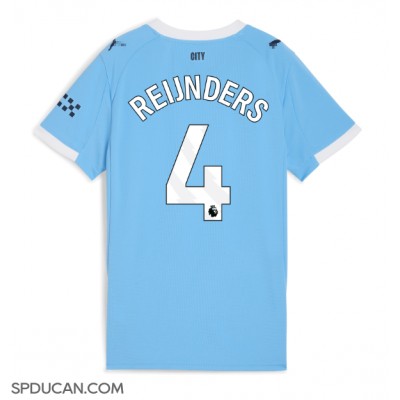 Zenski Nogometni Dres Manchester City Tijjani Reijnders #4 Domaci 2025-26 Kratak Rukav Zenski Nogometni Dres Manchester City Tijjani Reijnders #4 Domaci 2025-26 Kratak Rukav